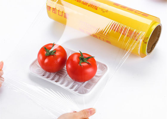 45 سانتی متر 50 سانتی متر مواد غذایی تازه PVC Cling Wrap فیلم پلاستیکی قابل تجزیه برای بسته بندی مواد غذایی