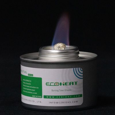 وقود تسخين مطعم الفندق Wick لمدة 6 ساعات DEG جل تسخين الطعام