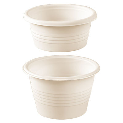 4OZ ظروف میز یکبار مصرف نشاسته ذرت چاشنی پخت و پز فنجان با پوشش