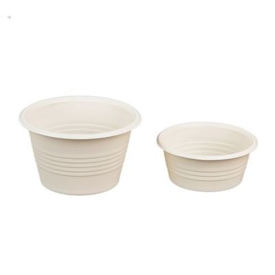 4OZ ظروف میز یکبار مصرف نشاسته ذرت چاشنی پخت و پز فنجان با پوشش